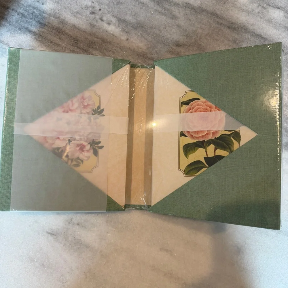 French Botanicals Book of Note Card Set 24 Cards & Envelopes‎ 4 Designs NEW